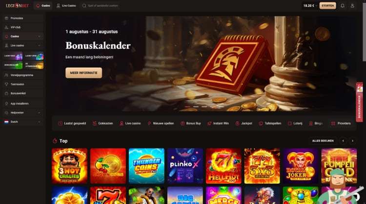 Legion Casino gokkasten